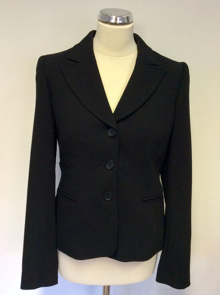 HOBBS BLACK WOOL SUIT JACKET SIZE 10