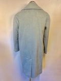 BRAND NEW MARKS & SPENCER AUTOGRAPH PALE BLUE WOOL & MOHAIR BLEND COAT SIZE 10