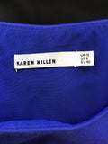KAREN MILLEN BLACK & BLUE SLEEVELESS PENCIL DRESS SIZE 12