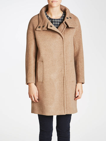 MAX MARA WEEKEND CAMEL 100% WOOL MELTON COAT SIZE 12
