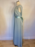 PHASE EIGHT DUCK EGG FULL LENGTH EVENING/ SPECIAL OCCASION DRESS SIZE 18