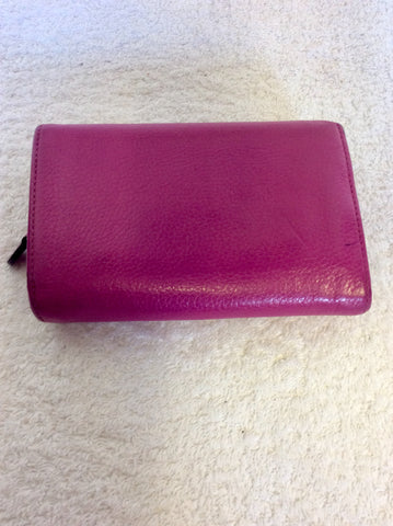 MULBERRY FUSHIA PINK LEATHER OVERSIZE EFFIE HOBO BAG & MATCHING PURSE