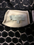 HOBBS BLACK & NUDE LINED LACE SPECIAL OCCASION PENCIL DRESS SIZE 10
