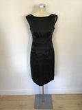 MONSOON BLACK SILK & COTTON BLEND SPECIAL OCCASION DRESS SIZE 10