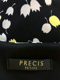 PRÉCIS PETITE NAVY,YELLOW & WHITE TULIP PRINT DRESS SIZE 12