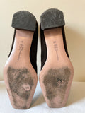 HOBBS BROWN SUEDE LOW HEEL COURT SHOES SIZE 6/39