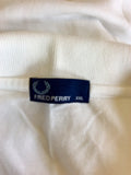 FRED PERRY WHITE COTTON SHORT SLEEVE POLO SHIRT SIZE XXL
