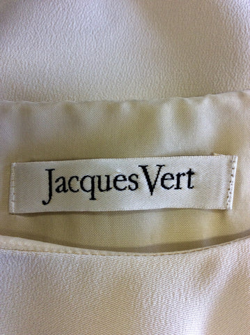 JACQUES VERT CREAM DRESS & MATCHING COAT SIZE 14/16