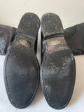 TRIUMPH BY PAUL SMITH BLACK LEATHER MOTORBIKE BOOTS SIZE 6/39