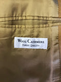 SAVOY TAYLORS GUILD TAN WOOL & CASHMERE BLEND JACKET SIZE 38R
