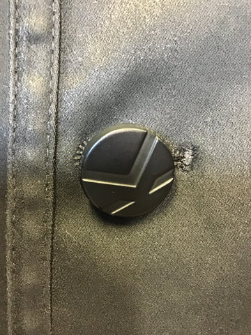 KARL LAGERFIELD BLACK WAX COATED JACKET SIZE L