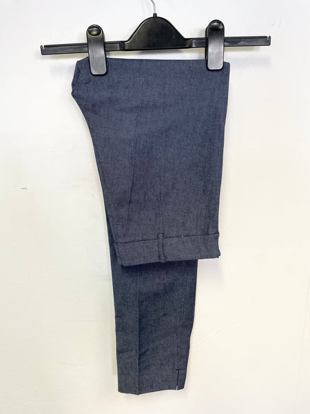 BRAND NEW HOBBS DENIM BLUE CAPRI PANTS SIZE 6