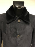 BRAND NEW CROMBIE BLACK SHEARLING COAT SIZE S