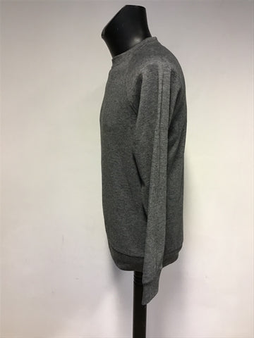 REISS DARK GREY MARL LONG SLEEVE SWEATSHIRT SIZE M