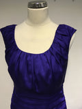 COAST PURPLE PLEATED SPECIAL OCCASION DRESS SIZE 14