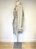 FRENCH CONNECTION BEIGE BELTED TRENCH COAT/ MAC SIZE 8
