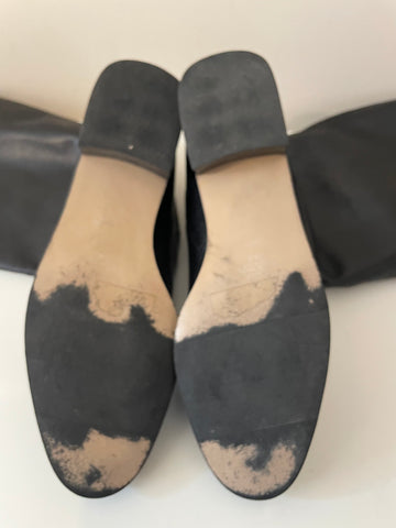 MARKON BLACK SOFT LEATHER WIDE FIT CALF LENGTH BOOTS SIZE 8/42