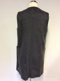 COTSWOLD COLLECTIONS GREY WOOL & CASHMERE BLEND GILET SIZE 10