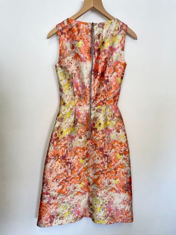 BRAND NEW DAMSEL IN A DRESS ORANGE & MULTI COLOURED FIT & FLARE DRESS SIZE 8