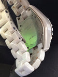 CHANEL J12 WHITE CERAMIC BRACELET WATCH BOXED WITH AUTHENTICITY CARD