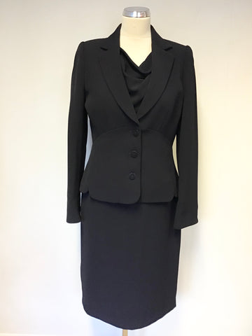 HOBBS NAVY BLUE JACKET & PENCIL DRESS SUIT SIZE 12