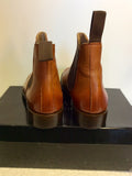 BRAND NEW LACEYS ALL LEATHER TAN CHELSEA BOOTS SIZE 5/38
