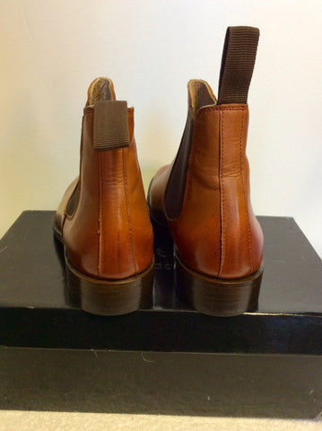 BRAND NEW LACEYS ALL LEATHER TAN CHELSEA BOOTS SIZE 5/38