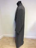 COXMOORE GREY WOOL & CASHMERE BLEND LONG COAT SIZE 42 BUT FIT LARGER