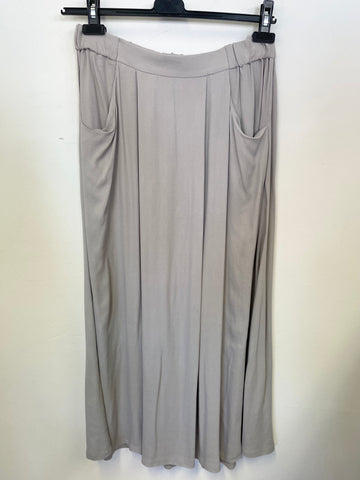 THE WHITE COMPANY PUTTY ELASTICATED WAIST MAXI SKIRT SIZE 12