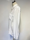 WHISTLES WHITE LONG SLEEVE COLLARED SHIRT SIZE 12
