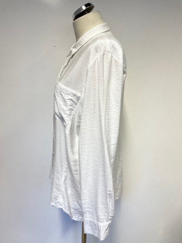 WHISTLES WHITE LONG SLEEVE COLLARED SHIRT SIZE 12