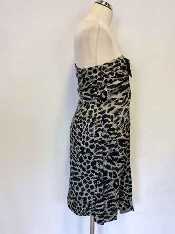 BRAND NEW PAUL SMITH ANIMAL PRINT STRAPLESS DRESS SIZE 42 UK 10