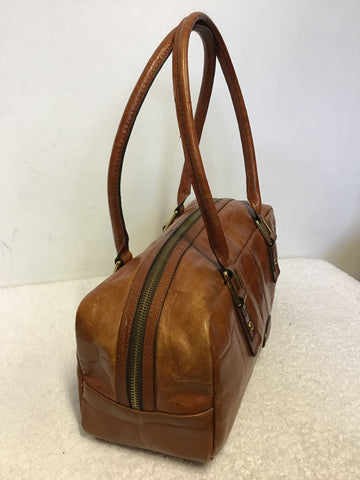 VINTAGE MULBERRY CHESTNUT BROWN LEATHER CONGO SHOULDER BAG