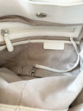 MICHAEL KORS WHITE LEATHER LARGE SHOULDER / TOTE BAG