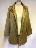 SPIRITO DI ARTIGIANO CHAMPAGNE GOLD LIGHTLY PADDED JACKET SIZE 22