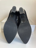 MINT VELVET BLACK SUEDE ANKLE BOOTS SIZE 6/39