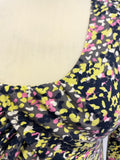 BODEN MULTI COLOURED PRINT STRETCH JERSEY 3/4 SLEEVE DRESS SIZE 12R