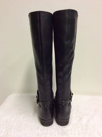 BRAND NEW VINCE CAMUTO BLACK KNEE LENGTH FLAT BOOTS SIZE 4/37