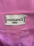 MANIGANCE PARIS PINK STRAPPY PENCIL DRESS & JACKET SPECIAL OCCASION SUIT SIZE 40 UK 12