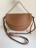 RADLEY LONDON CAMEL LEATHER CROSS BODY OR GOLD CHAIN SHOULDER BAG