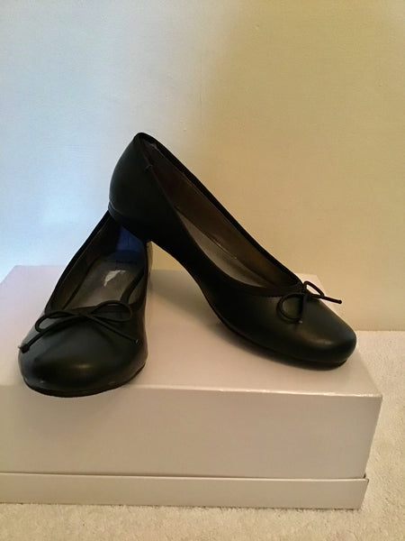 BRAND NEW CLARKS BLACK LEATHER BALLERINA FLATS SIZE 6/39