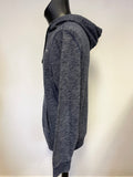HOLLISTER NAVY BLUE LONG SLEEVED HOODED SWEATSHIRT SIZE M