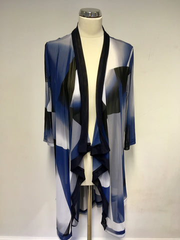 BRAND NEW TAKING SHAPE BLUE PRINT SEMI SHEER DUSTER COAT SIZE S PLUS SIZE