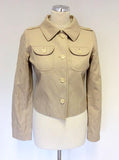 MULBERRY CREAM COTTON JACKET & SKIRT SUIT SIZE 10