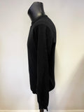 PRADA BLACK WOOL LONG SLEEVED JUMPER SIZE S/M