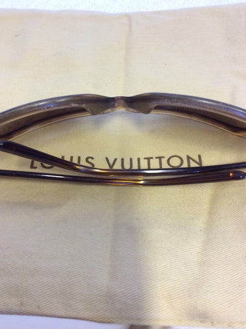 LOUIS VUITTON HONEY BROWN OBSESSION CARRE SUNGLASSES
