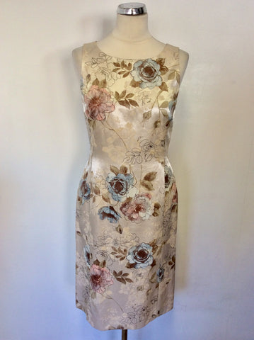 PHASE EIGHT FLORAL PRINT PENCIL DRESS & JACKET SUIT SIZE 10/12