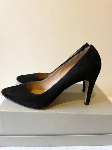 DANIEL BLACK SUEDE LEATHER SOLE HEELS SIZE 7/40
