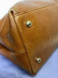 MODALU PIPPA CHESTNUT BROWN LEATHER TOTE BAG