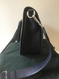 BRAND NEW HOBBS NAVY BLUE FAYE TASSEL TRIM LEATHER & SUEDE CROSS BODY BAG